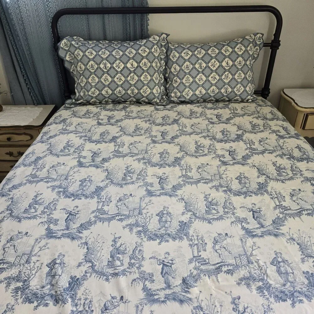 Jane Wilner FULL/QUEEN Duvet Cover Set 2 Shams 